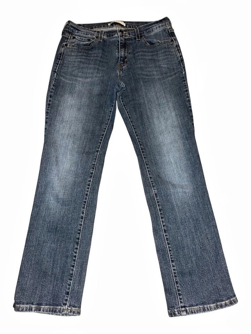 Levi's 505 Straight Leg Straight Leg Jeans Blue Waist 10- short/petite cut